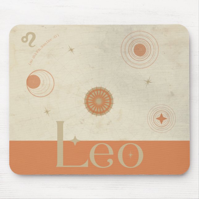 Leo Zodiac Mousepad (Front)