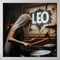 Leo Zodiac Musician Drums