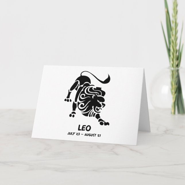 Leo Zodiac notecards (Front)