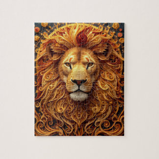 Leo Zodiac Paper Quilling Jigsaw Puzzle