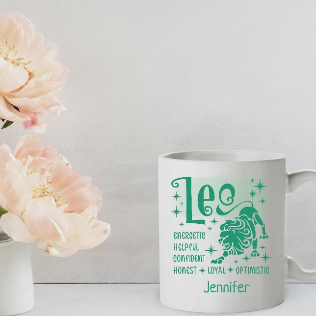 Leo Zodiac Personalised Traits Horoscope    Coffee Mug (Creator Uploaded)