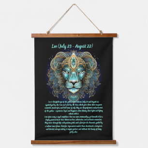 Leo Zodiac – Radiant Strength and Solar Majesty Hanging Tapestry
