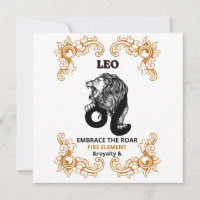 Leo Zodiac Royalty | Embrace the Roar Fire Element