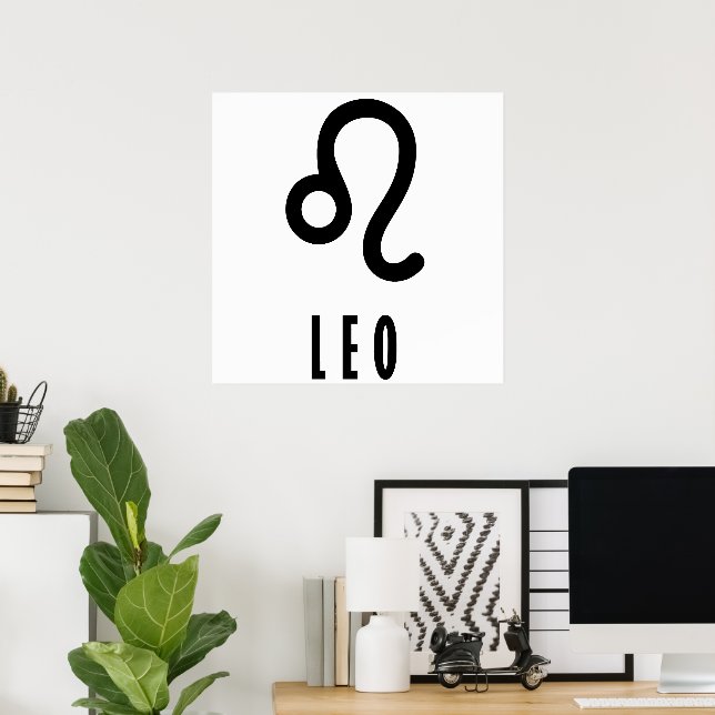 Leo zodiac sign (Home Office)