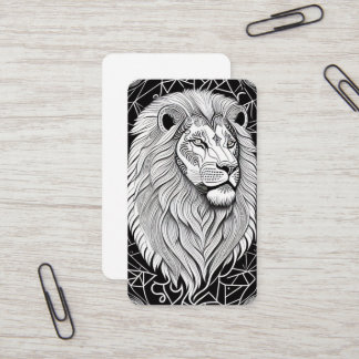 Leo Zodiac Sign - Astrological Lion Business Card