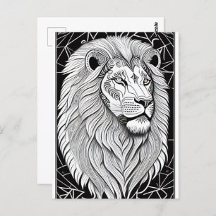 Leo Zodiac Sign - Astrological Lion Postcard