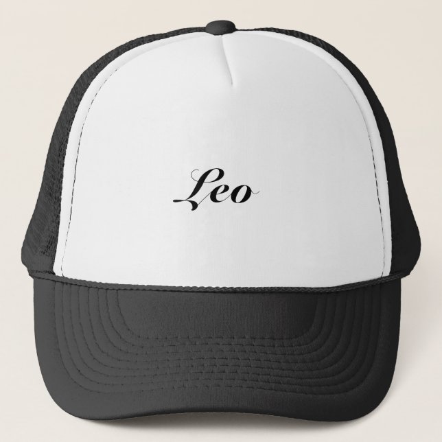 Leo Zodiac Sign Astrology elegant classic Trucker Hat (Front)