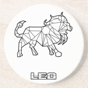 Leo Zodiac Sign Coaster