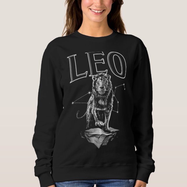 Leo Zodiac Sign Constellation Astrology Horoscope  Sweatshirt (Front)