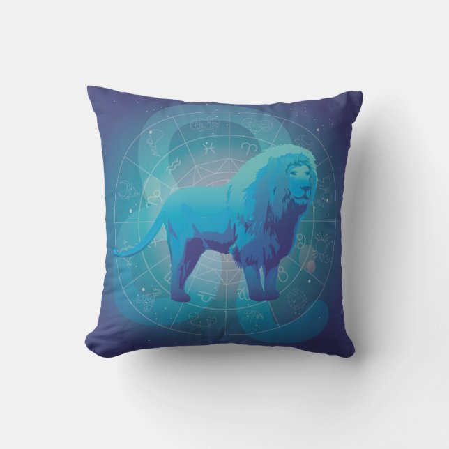 Leo Zodiac Sign Cushion (Front)