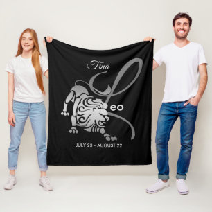 Leo - Zodiac Sign Fleece Blanket