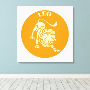 Leo, Zodiac Sign, Horoscope, Astrology Canvas Print