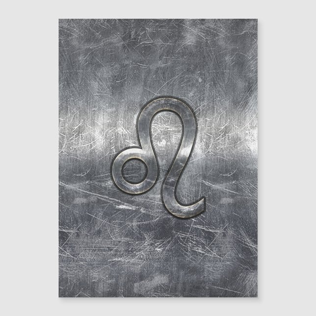 Leo Zodiac Sign in Industrial Style (Front)