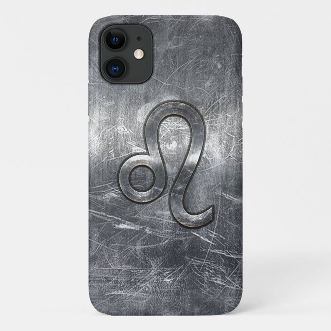 Leo Zodiac Sign in Industrial Style Case-Mate iPhone Case (Back)