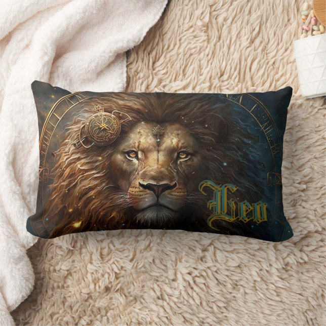 Leo Zodiac Sign Lumbar Cushion (Blanket)