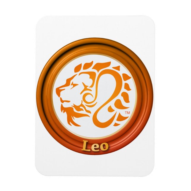 Leo Zodiac Sign Magnet (Vertical)