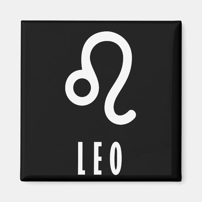 Leo zodiac sign magnet (Front)