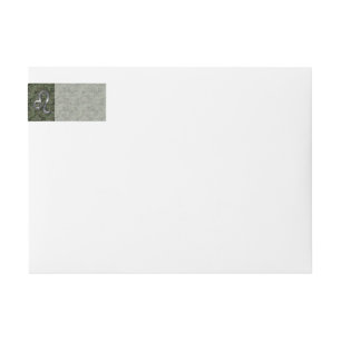 Leo Zodiac Sign on Green Digital Camo Wrap Around Label