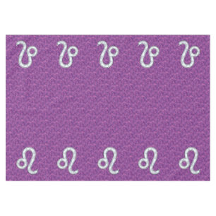 Leo Zodiac Sign on Pink Fuchsia Digital Camo Tablecloth