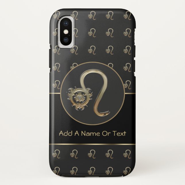 Leo Zodiac Sign Personalised Case-Mate iPhone Case (Back)