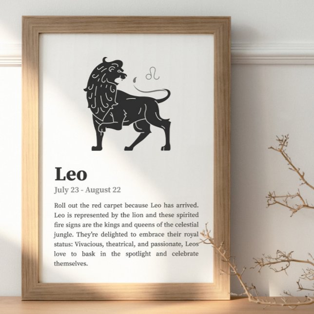 Leo Zodiac Sign poster (Creator Uploaded)