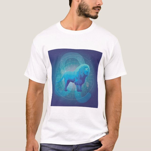 Leo Zodiac Sign T-Shirt (Front)
