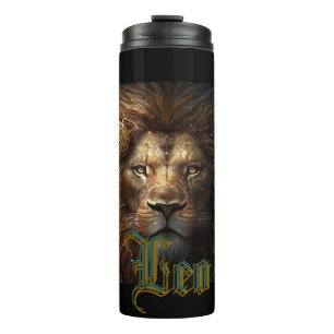 Leo Zodiac Sign Thermal Tumbler