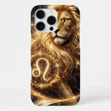 Leo Zodiac sign with golden majesty