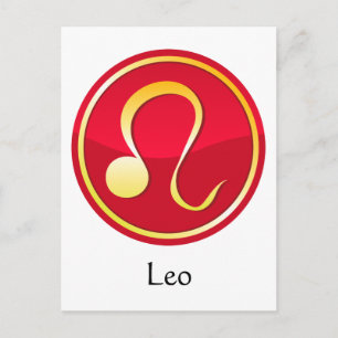 Leo - Zodiac Signs Postcard