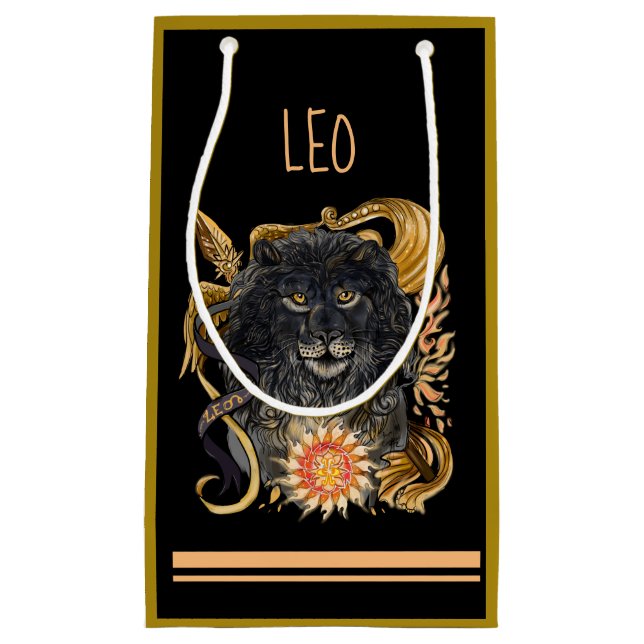 Leo Zodiac Small Gift Bag (Front)