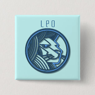 Leo Zodiac Square Pin