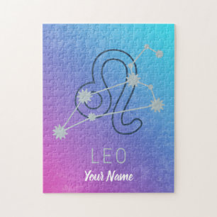 Leo Zodiac Star Sign Horoscope Constellation Jigsaw Puzzle