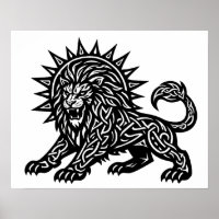 Leo Zodiac Sun‑Mane Lion | BurnsInHell