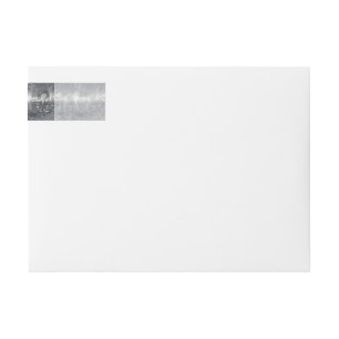 Leo Zodiac Symbol in Grunge Distressed Style Wrap Around Label