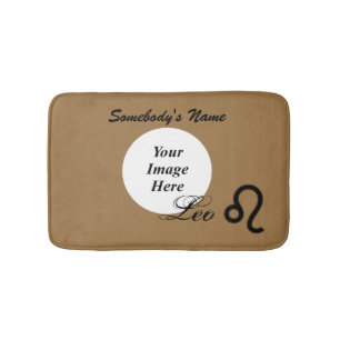 Leo Zodiac Symbol Standard by Kenneth Yoncich Bath Mat
