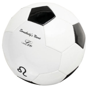 Leo Zodiac Symbol Standard by Kenneth Yoncich Soccer Ball