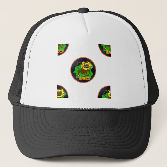 leo zodiac trucker hat (Front)