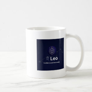 Leo Zodic Sign Sticker Coffee Mug