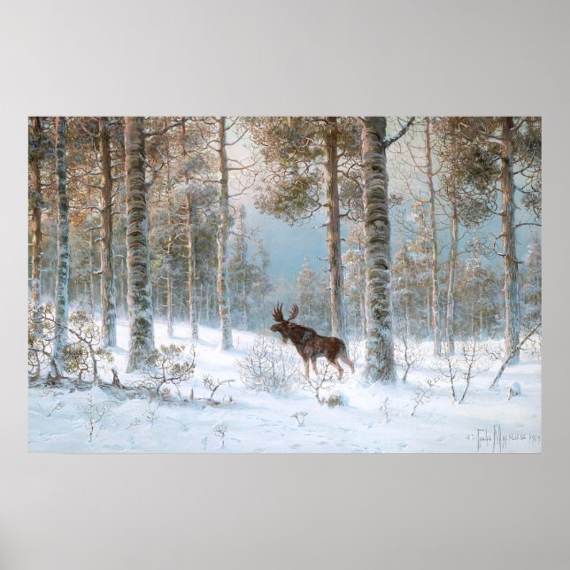 Leodinovich: Elk in the Forest Poster (Front)