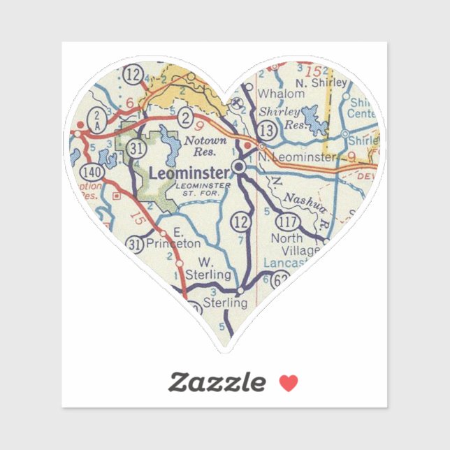 Leominster Vintage Map (Sheet)