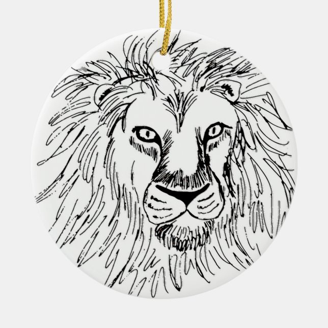 LEON CERAMIC TREE DECORATION (Front)