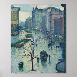 Leon Kroll - Broadway Looking South Poster