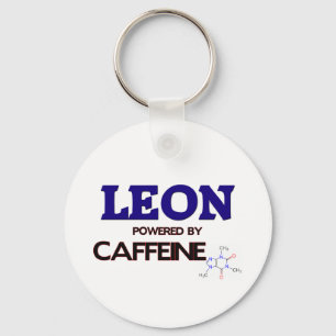 Leon powered by caffeine key ring