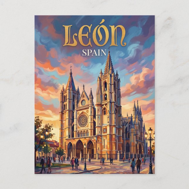 León Spain Postcard (Front)