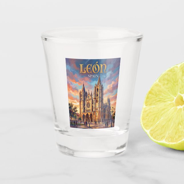 León Spain Shot Glass (Front)