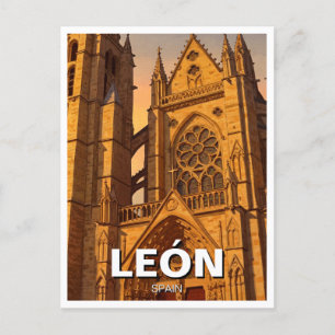 León Spain Travel Postcard
