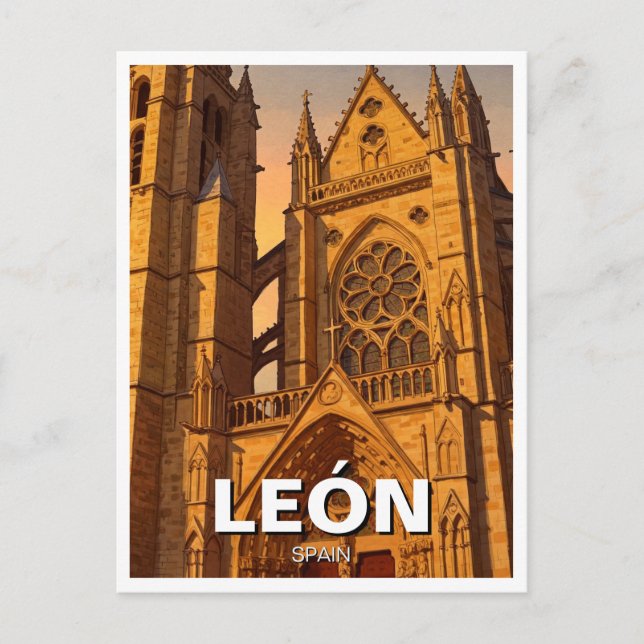 León Spain Travel Postcard (Front)