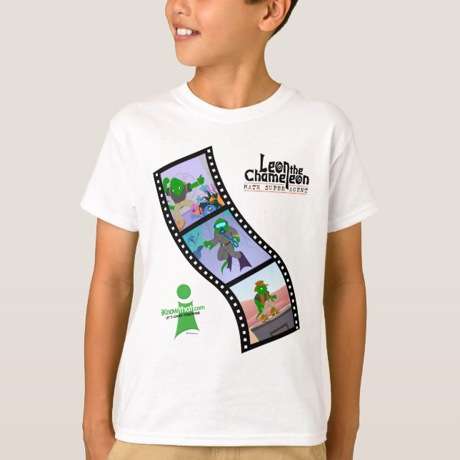 Leon Super Math Agent Filmstrip T-shirt (Front)