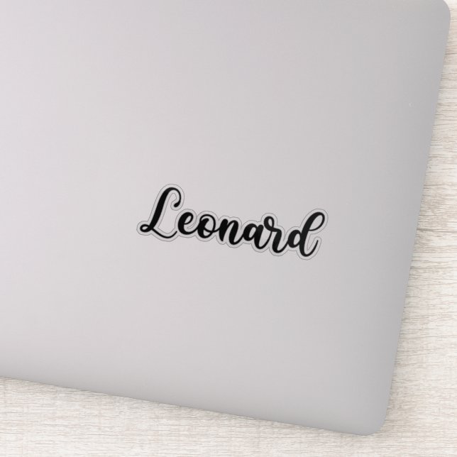 Leonard Name - Handwritten Calligraphy (Detail)