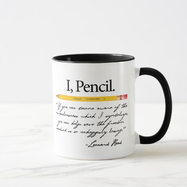 Leonard Read Pencil Mug (Right)